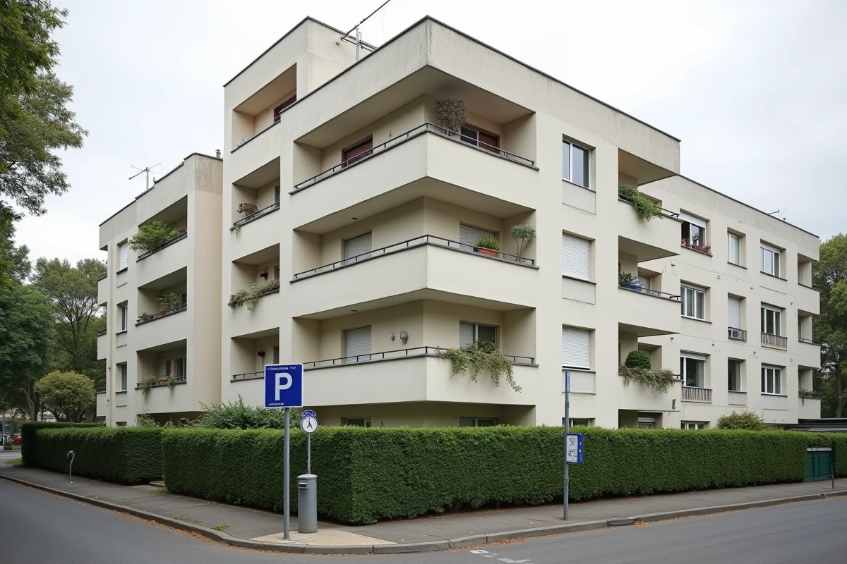 Immeuble résidentiel représentatif d'un investissement sous dispositif Scellier dans une banlieue française